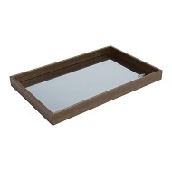 Bandeja 46cm X 26cm X 4,5cm De Madeira Espelhado Naturals